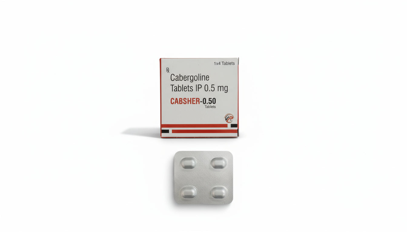 CABERGOLINE 0.5 MG TABLETS