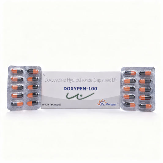 DOXYCYCLINE HYDROCHLORIDE 100 MG CAPSULES