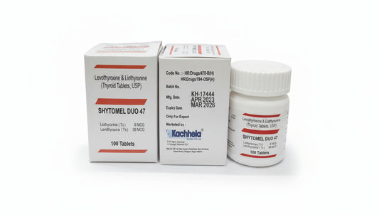 SHYTOMEL DUO 47 (liothyronine 9 mcg & levothyroxine 38 mcg)