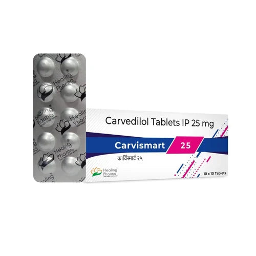 CARVEDILOL 25 MG TABLETS